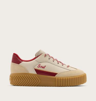 Ona Ave T-Toe Women's Sneaker, Color: Chalk, Red Dahlia, image 9