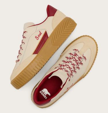 Ona Ave T-Toe Women's Sneaker, Color: Chalk, Red Dahlia, image 12