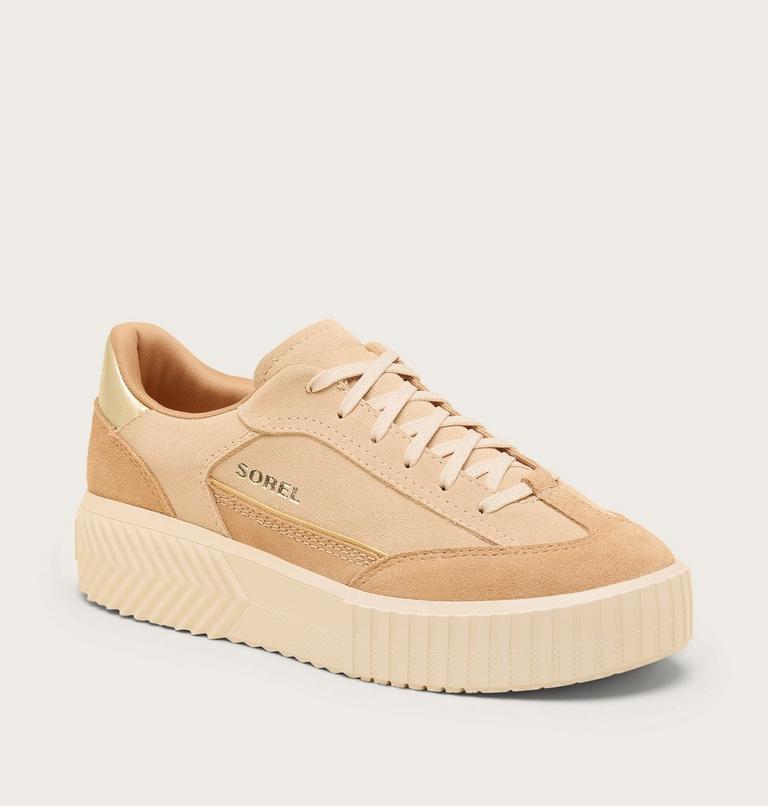 Women's ONA AVE T-Toe Sneaker, Color: Ceramic, Tawny Buff, image 6