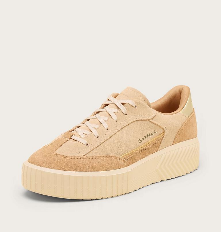 Women's ONA AVE T-Toe Sneaker, Color: Ceramic, Tawny Buff, image 7