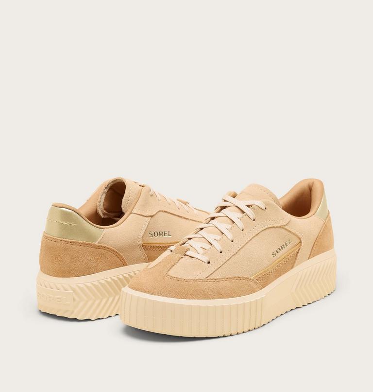 Women's ONA AVE T-Toe Sneaker, Color: Ceramic, Tawny Buff, image 8