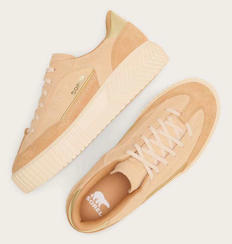 Women's ONA AVE T-Toe Sneaker, Color: Ceramic, Tawny Buff, image 4