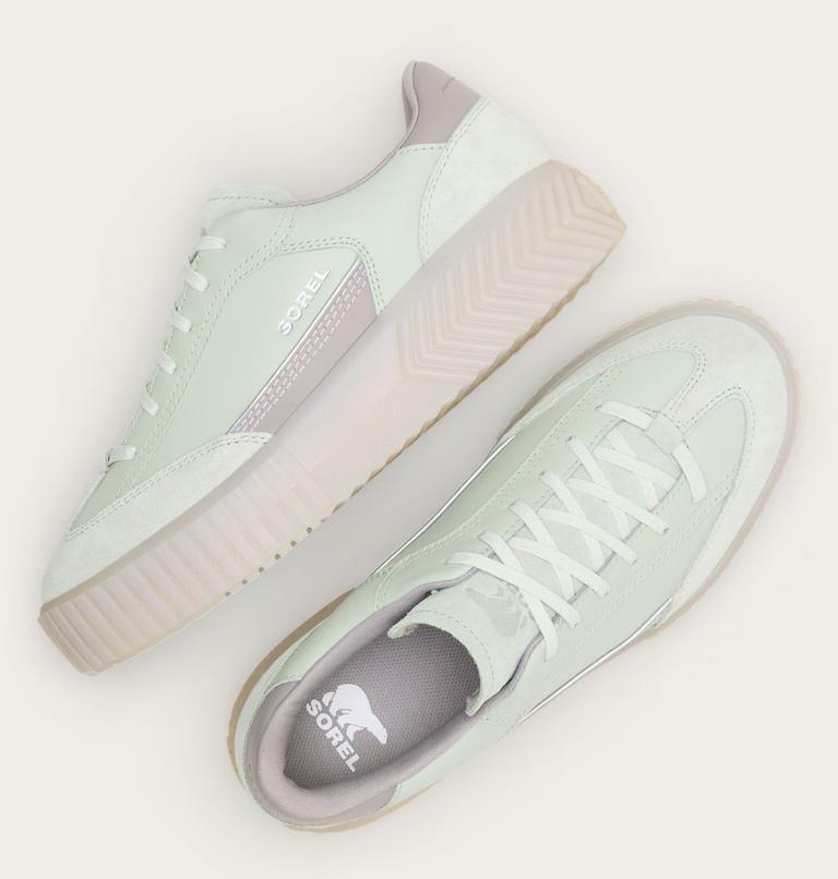 Women's ONA AVE T-Toe Sneaker, Color: Cool Green, Chrome Grey, image 4