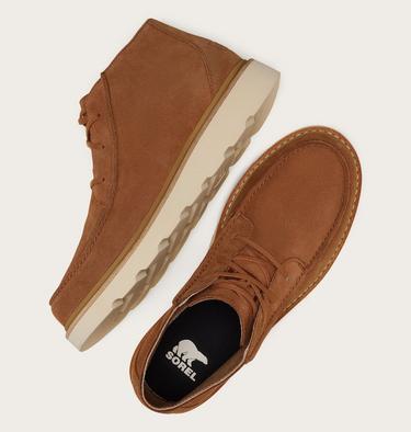 Men's SLABTOWN 62’ Mid Wallabee, Color: Velvet Tan, Bleached Ceramic, image 4