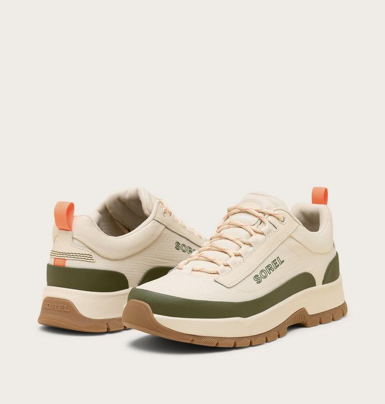 Men's OUTING NW Low Sneaker, Color: Bleached Ceramic, Utility Green, image 7