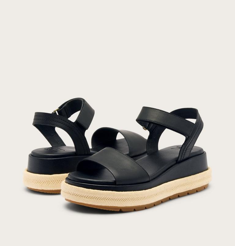 Sunpeak Platform Women's Sandal, Color: Black, Gum 2, image 6