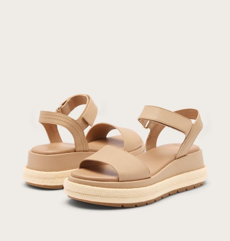 Sunpeak Platform Women's Sandal, Color: Honest Beige, Chalk, image 6