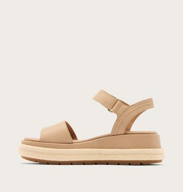 Sunpeak Platform Women's Sandal, Color: Honest Beige, Chalk, image 4
