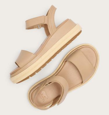 Sunpeak Platform Women's Sandal, Color: Honest Beige, Chalk, image 4