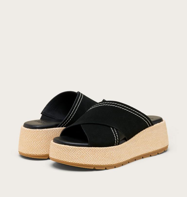 Sunpeak Platform Slide Women's Sandal, Color: Black, Gum 2, image 6