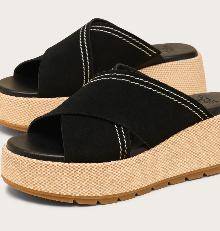 Sunpeak Platform Slide Women's Sandal, Color: Black, Gum 2, image 5