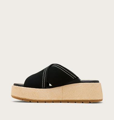 Sunpeak Platform Slide Women's Sandal, Color: Black, Gum 2, image 8