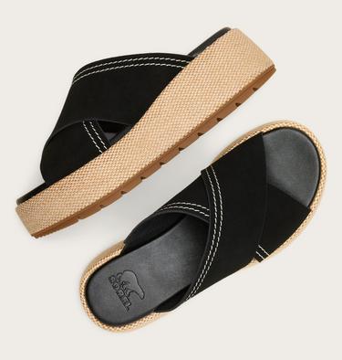 Sunpeak Platform Slide Women's Sandal, Color: Black, Gum 2, image 8