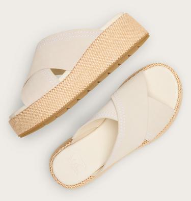 Sunpeak Platform Slide Women's Sandal, Color: Chalk, Gum 16, image 12