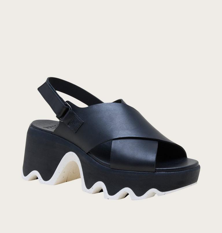 Kinetic Aura Slingback Women's Sandal, Color: Black, Sea Salt, image 7