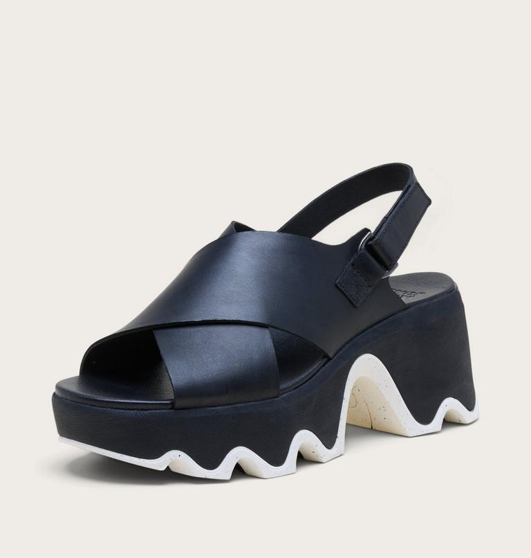 Kinetic Aura Slingback Women's Sandal, Color: Black, Sea Salt, image 8
