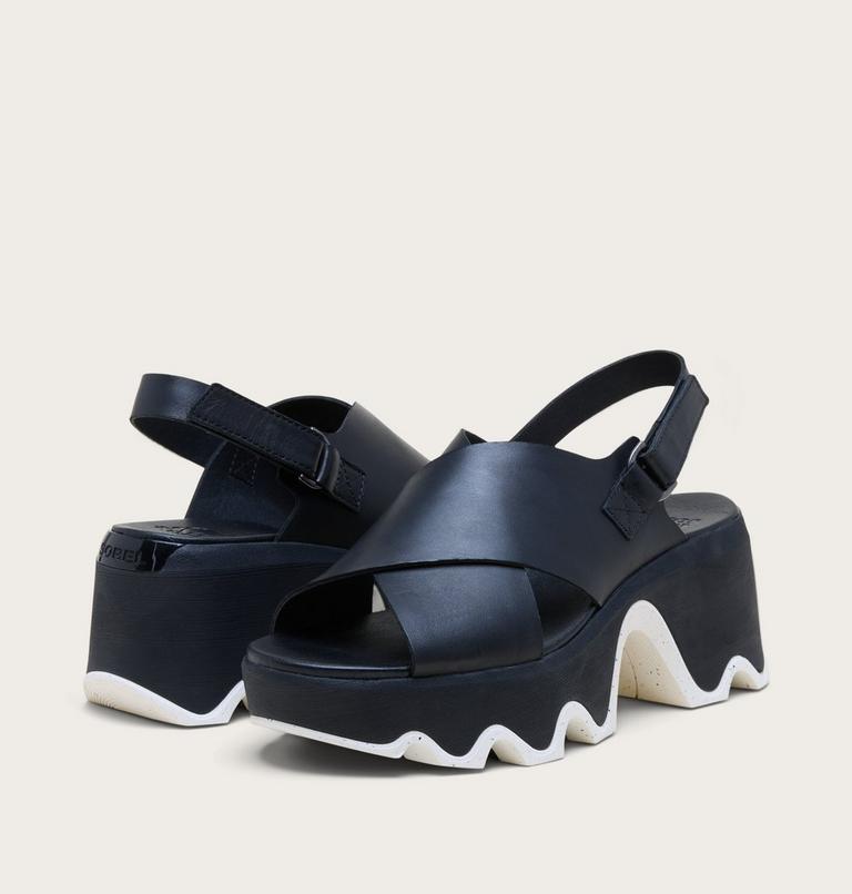 Kinetic Aura Slingback Women's Sandal, Color: Black, Sea Salt, image 6