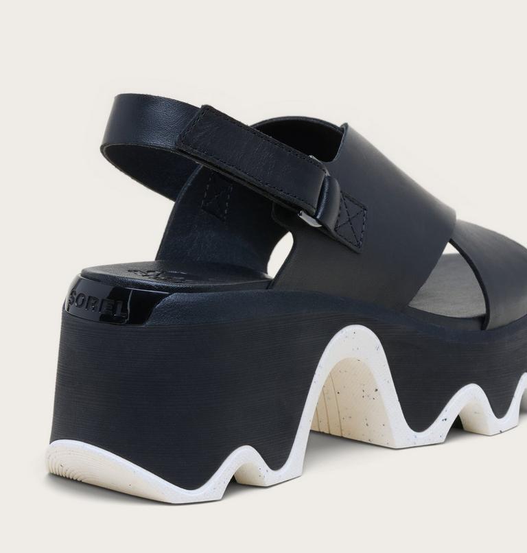 Kinetic Aura Slingback Women's Sandal, Color: Black, Sea Salt, image 5