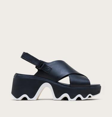 Kinetic Aura Slingback Women's Sandal, Color: Black, Sea Salt, image 1