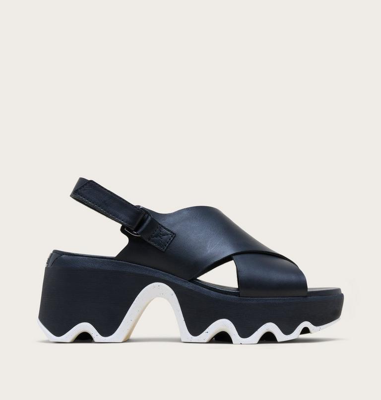 Kinetic Aura Slingback Women's Sandal, Color: Black, Sea Salt, image 1