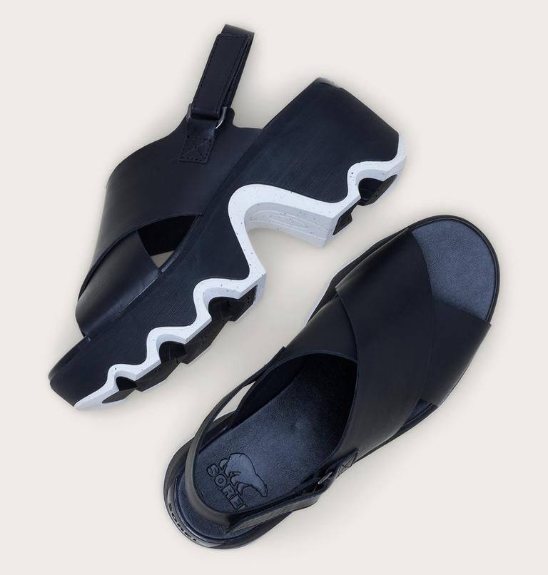 Kinetic Aura Slingback Women's Sandal, Color: Black, Sea Salt, image 4