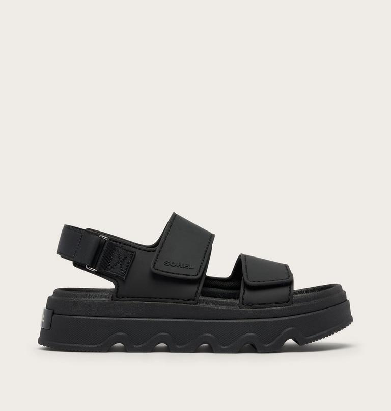 Kinetic Sunchase Ankle Strap Women's Sandal, Color: Black, Sea Salt, image 1