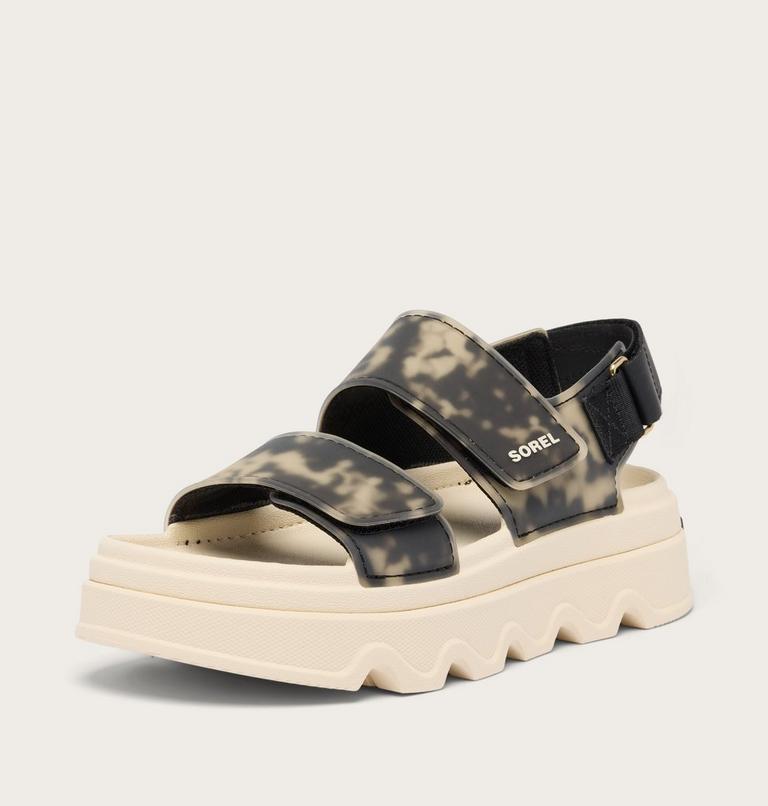 Kinetic Sunchase Ankle Strap Women's Sandal, Color: Black, Chalk, image 8