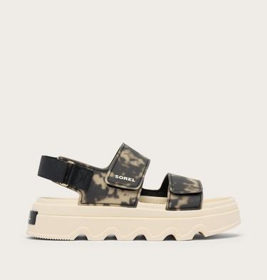 Kinetic Sunchase Ankle Strap Women's Sandal, Color: Black, Chalk, image 5