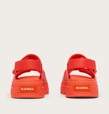 Sandale imprim&eacute;e &agrave; Plateforme KINETIC Sunchase Femme, Color: Crimson Fire, Sea Salt, image 3