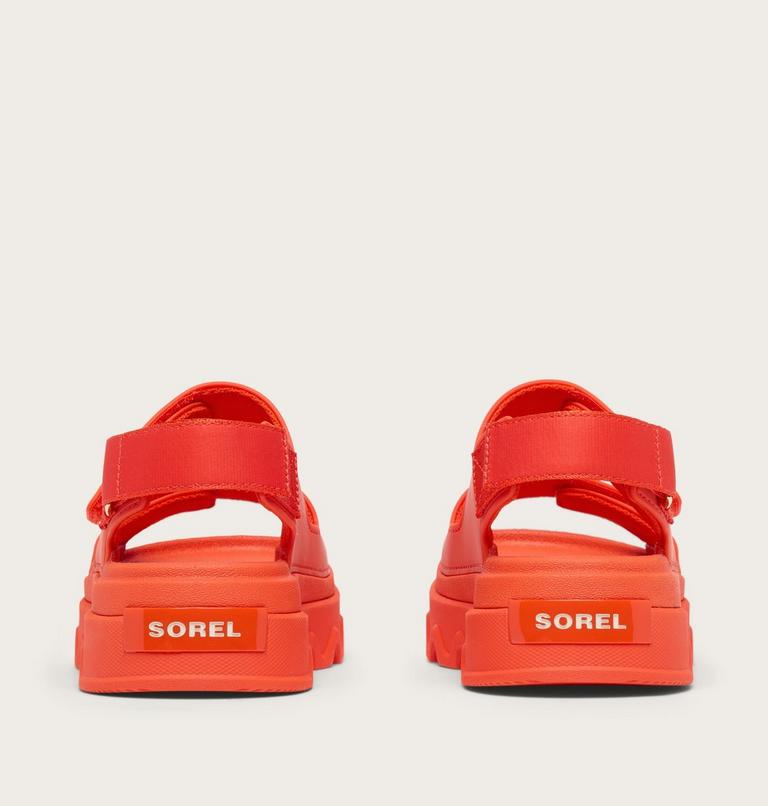 Sandale imprim&eacute;e &agrave; Plateforme KINETIC Sunchase Femme, Color: Crimson Fire, Sea Salt, image 3