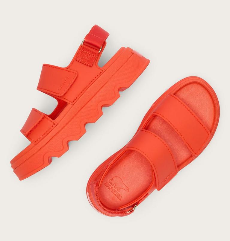 Sandale imprim&eacute;e &agrave; Plateforme KINETIC Sunchase Femme, Color: Crimson Fire, Sea Salt, image 5