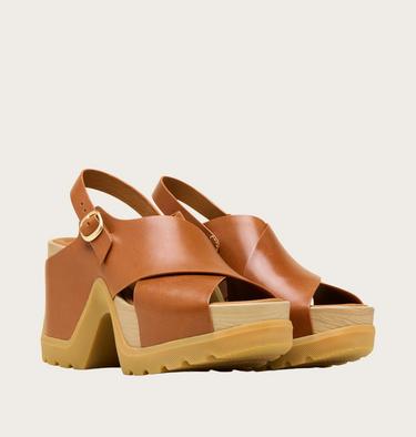 Roam'n Rise Heel Women's Sandal, Color: Iced Tea, Gum 16, image 6