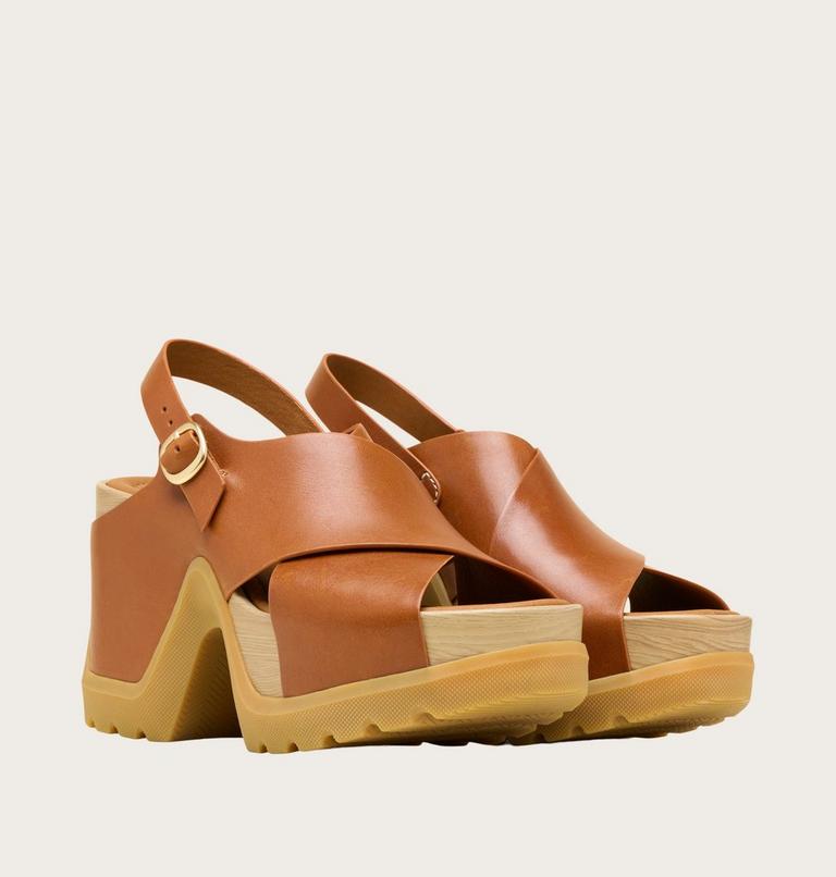 Roam'n Rise Heel Women's Sandal, Color: Iced Tea, Gum 16, image 2