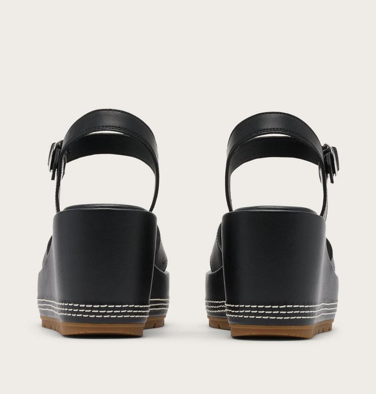 Sunpeak Wedge Ankle Strap Women's Sandal, Color: Black, Gum 2, image 3