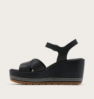Sunpeak Wedge Ankle Strap Women's Sandal, Color: Black, Gum 2, image 12