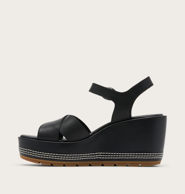 Sunpeak Wedge Ankle Strap Sandales Pour Femme, Color: Black, Gum 2, image 4