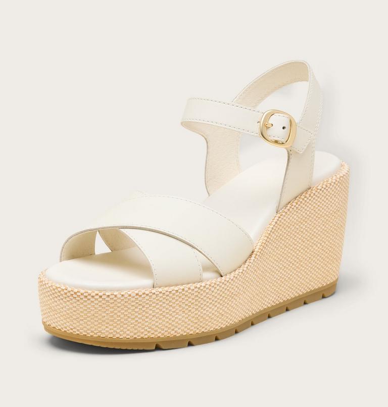 Sunpeak Wedge Ankle Strap Women's Sandal, Color: Chalk, Gum 16, image 8