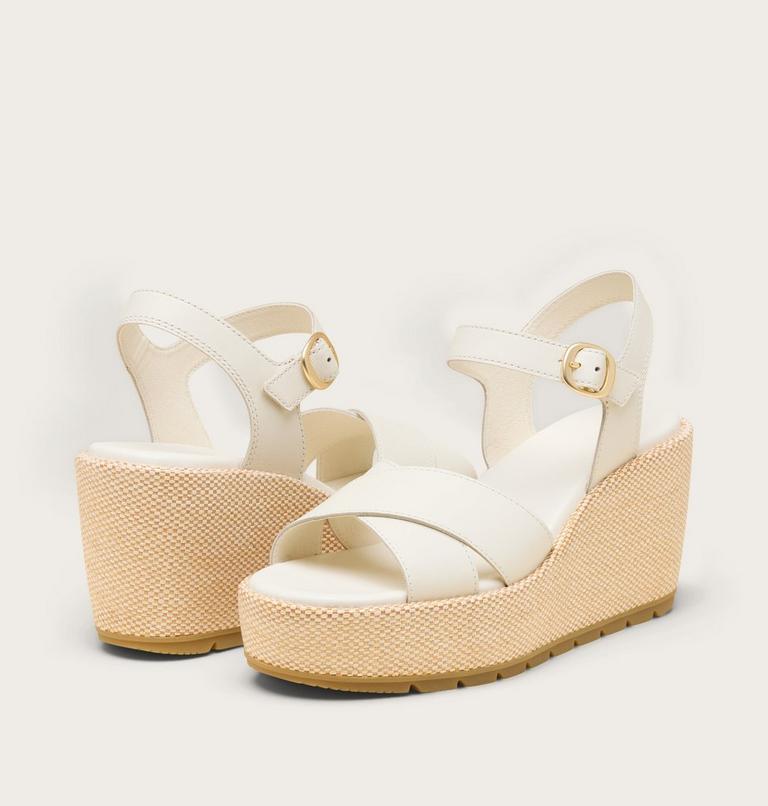 Sunpeak Wedge Ankle Strap Sandales Pour Femme, Color: Chalk, Gum 16, image 6