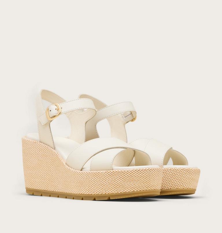 Sunpeak Wedge Ankle Strap Sandales Pour Femme, Color: Chalk, Gum 16, image 2