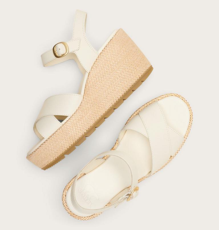 Sunpeak Wedge Ankle Strap Sandales Pour Femme, Color: Chalk, Gum 16, image 4