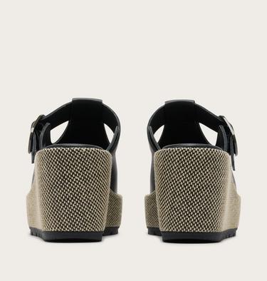 Sunpeak Wedge Slide Women's Sandal, Color: Black, Natural, image 3