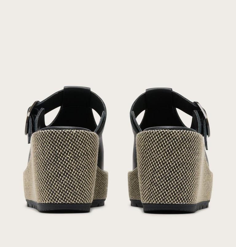 Sunpeak Wedge Slide Women's Sandal, Color: Black, Natural, image 3