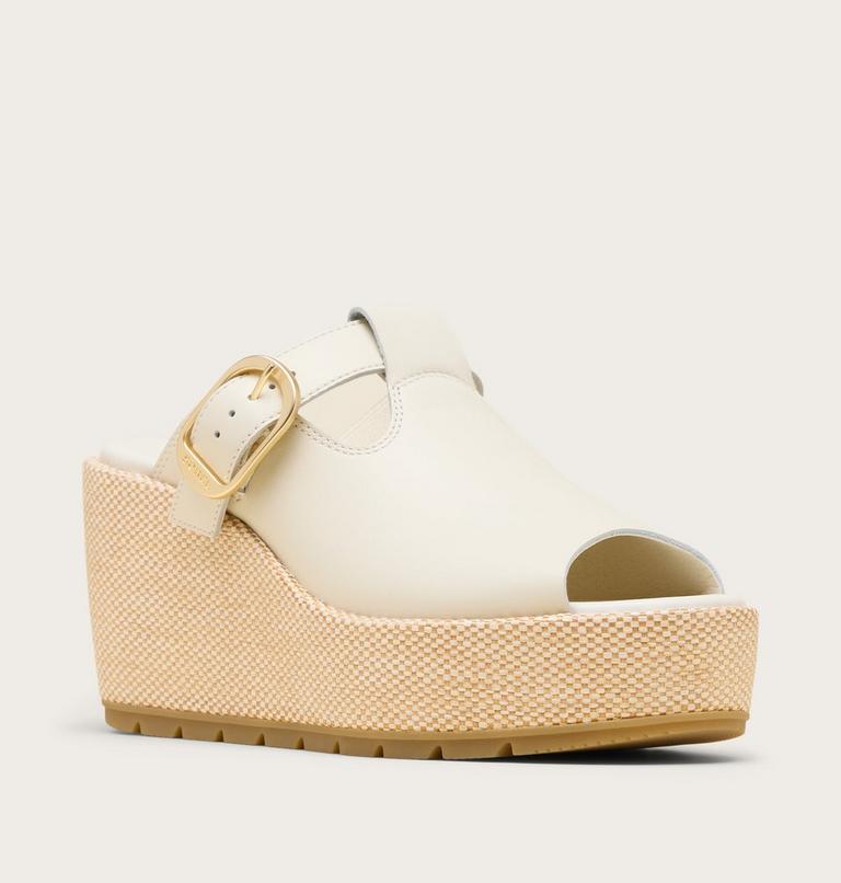 Sunpeak Wedge Slide Women's Sandal, Color: Chalk, Gum 16, image 7