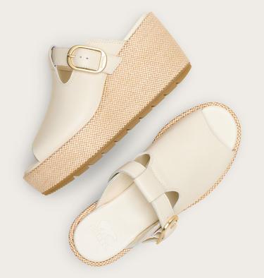 Sunpeak Wedge Slide Women's Sandal, Color: Chalk, Gum 16, image 8