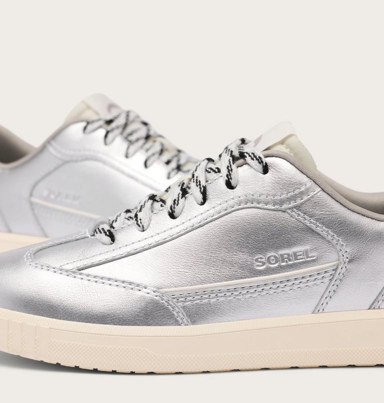 Women's ONA Drift Low Sneaker, Color: Pure Silver, Sea Salt, image 10