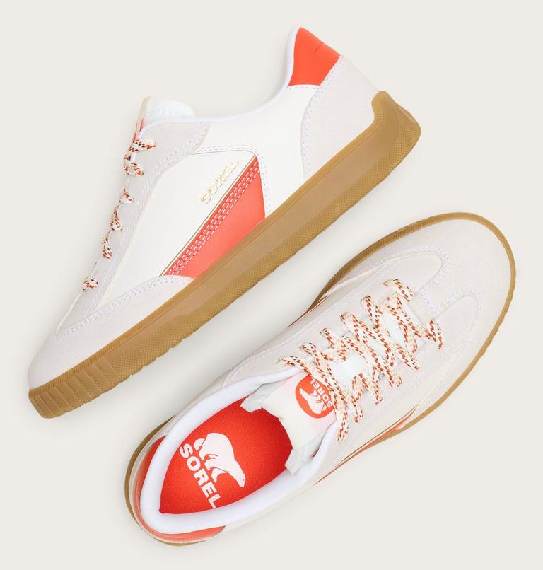 Ona Drift Women's Sneaker, Color: Sea Salt, Crimson Fire, image 4