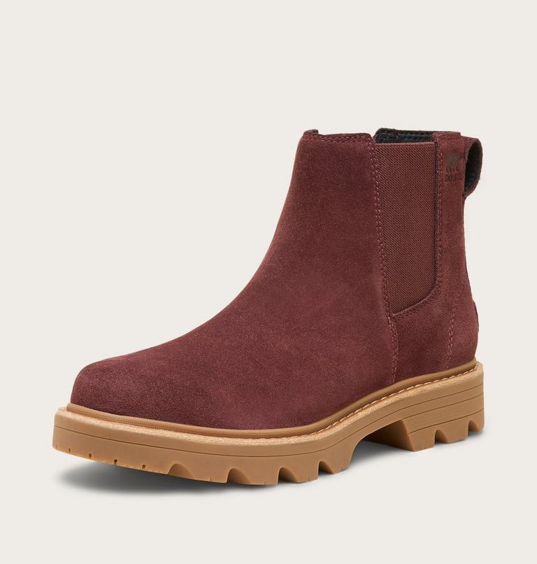 REVEL RD Women's Waterproof Chelsea Boot, Color: Redwood, Gum 10, image 7