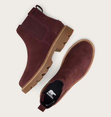 REVEL RD Women's Waterproof Chelsea Boot, Color: Redwood, Gum 10, image 8