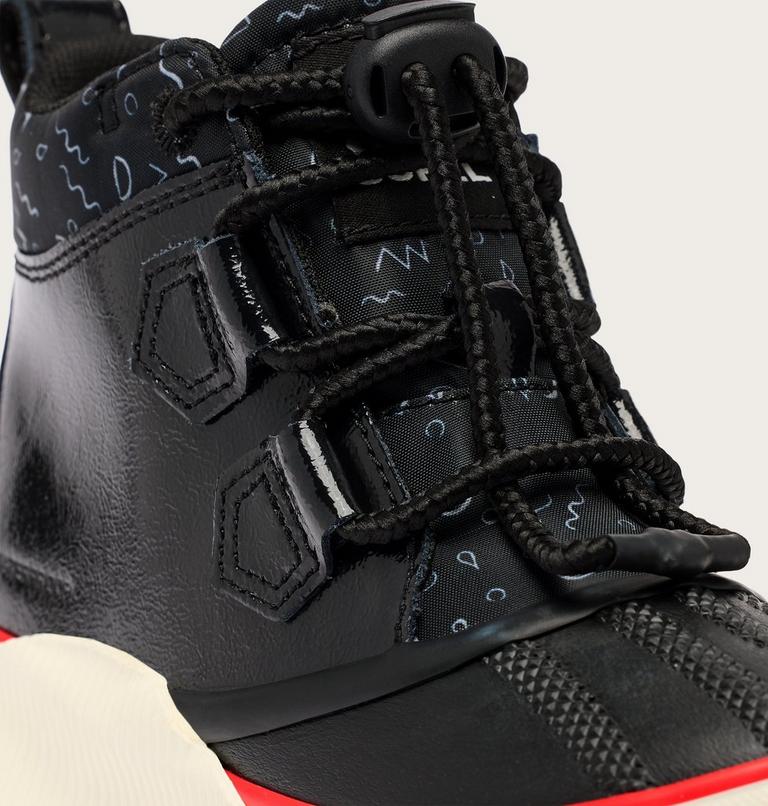 Kids' OUT N ABOUT IV Classic Waterproof Boots, Color: Black, Bright Red, image 10