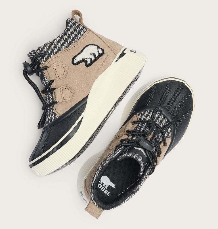 OUT N ABOUT IV Bottes classiques imperméables pour jeunes, Color: Omega Taupe, Black, image 3